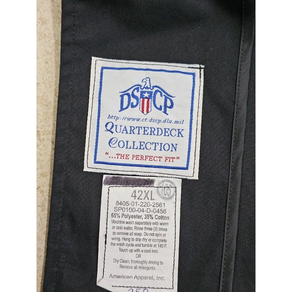 Vintage US Military DSCP Quarterdeck Trench Coat Rain Coat Mens 42XL Classic Lux - Picture 5 of 7